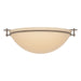 Hubbardton Forge - Three Light Semi-Flush Mount - Moonband - Bronze- Union Lighting Luminaires Decor