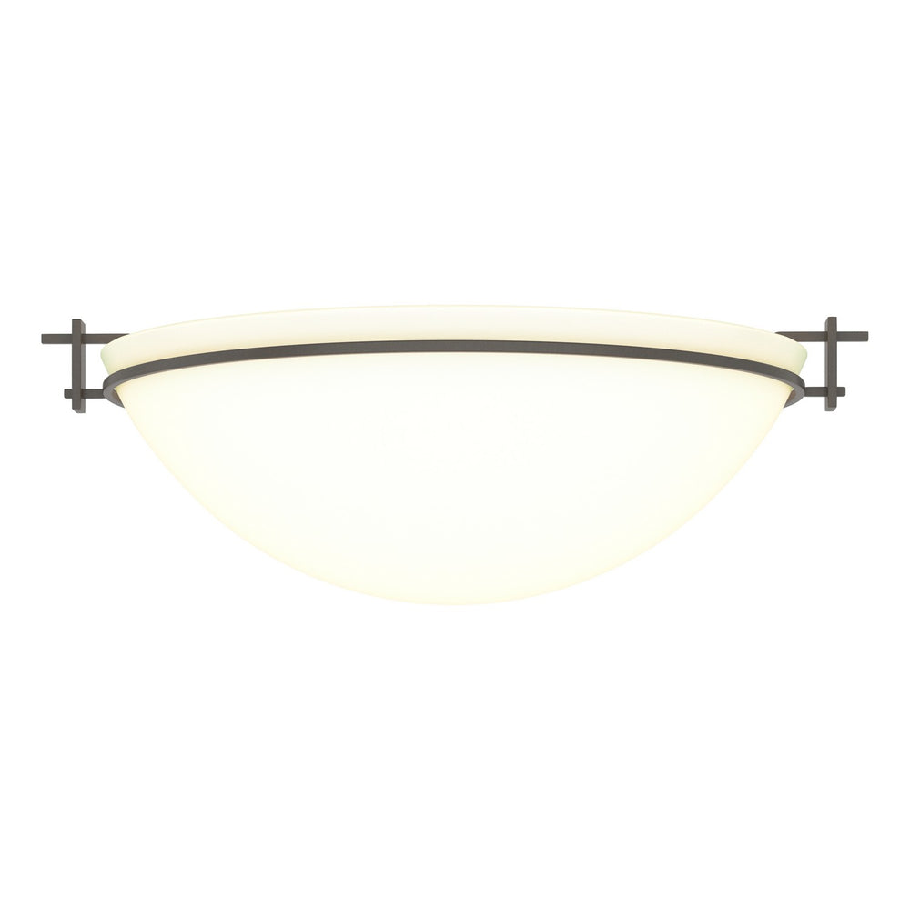 Hubbardton Forge - Three Light Semi-Flush Mount - Moonband - Dark Smoke- Union Lighting Luminaires Decor
