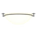 Hubbardton Forge - Three Light Semi-Flush Mount - Moonband - Black- Union Lighting Luminaires Decor