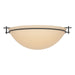 Hubbardton Forge - Three Light Semi-Flush Mount - Moonband - Black- Union Lighting Luminaires Decor