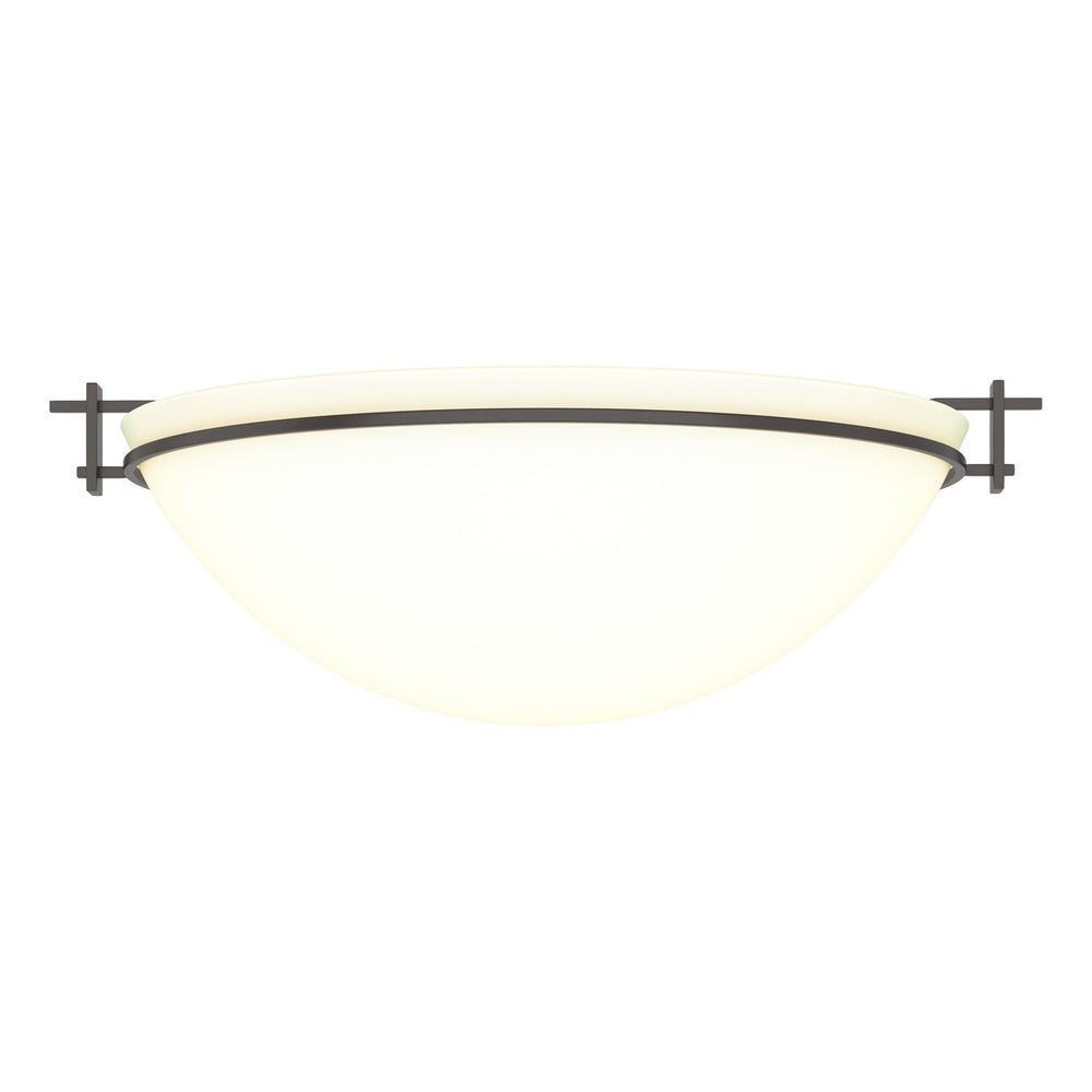 Hubbardton Forge - Three Light Semi Flush Mount - Moonband - Oil Rubbed Bronze- Union Lighting Luminaires Decor