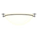 Hubbardton Forge - Three Light Semi Flush Mount - Moonband - Oil Rubbed Bronze- Union Lighting Luminaires Decor