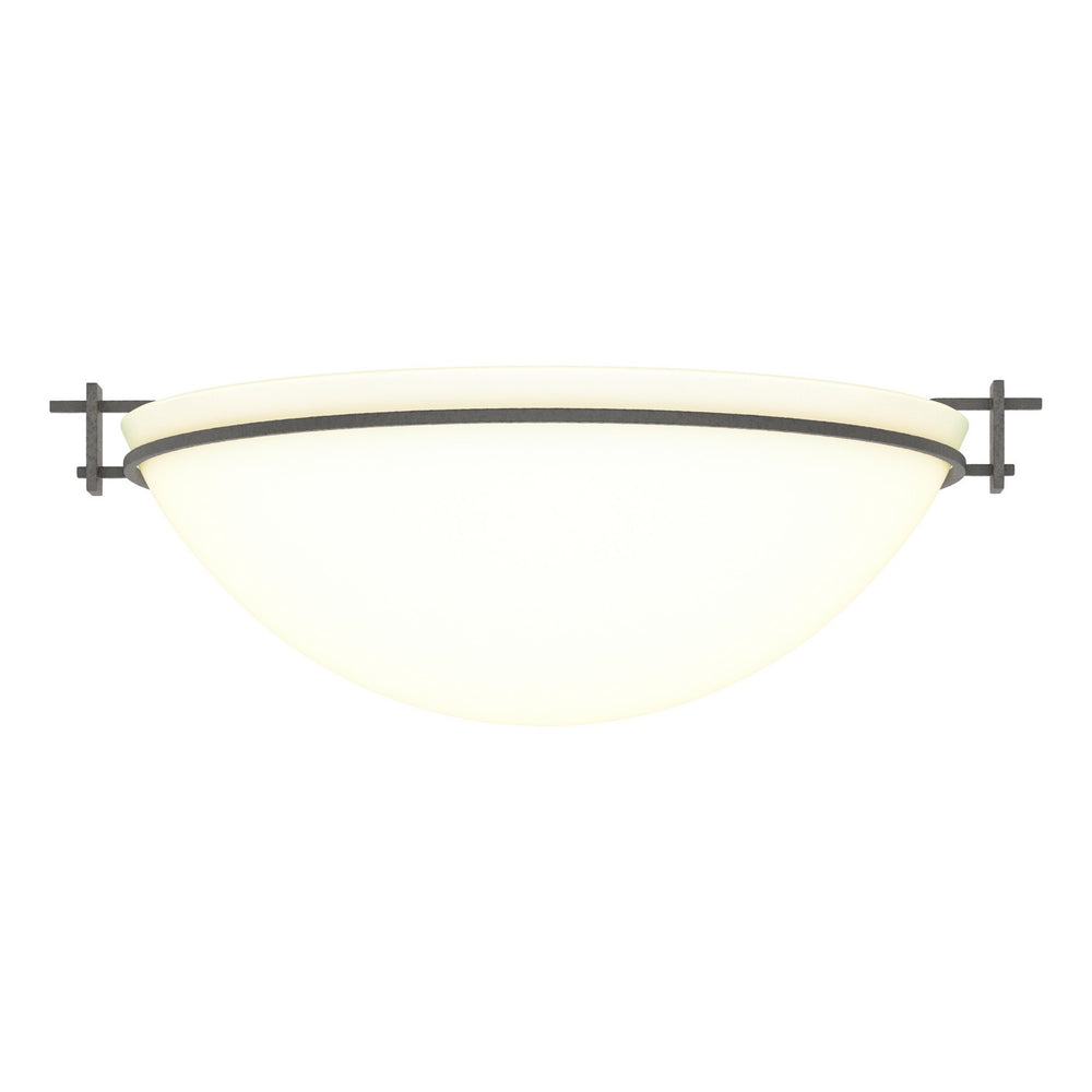 Hubbardton Forge - Three Light Semi-Flush Mount - Moonband - Natural Iron- Union Lighting Luminaires Decor