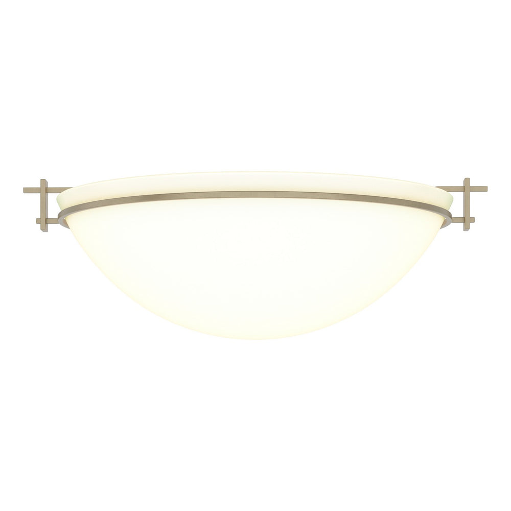 Hubbardton Forge - Three Light Semi-Flush Mount - Moonband - Soft Gold- Union Lighting Luminaires Decor