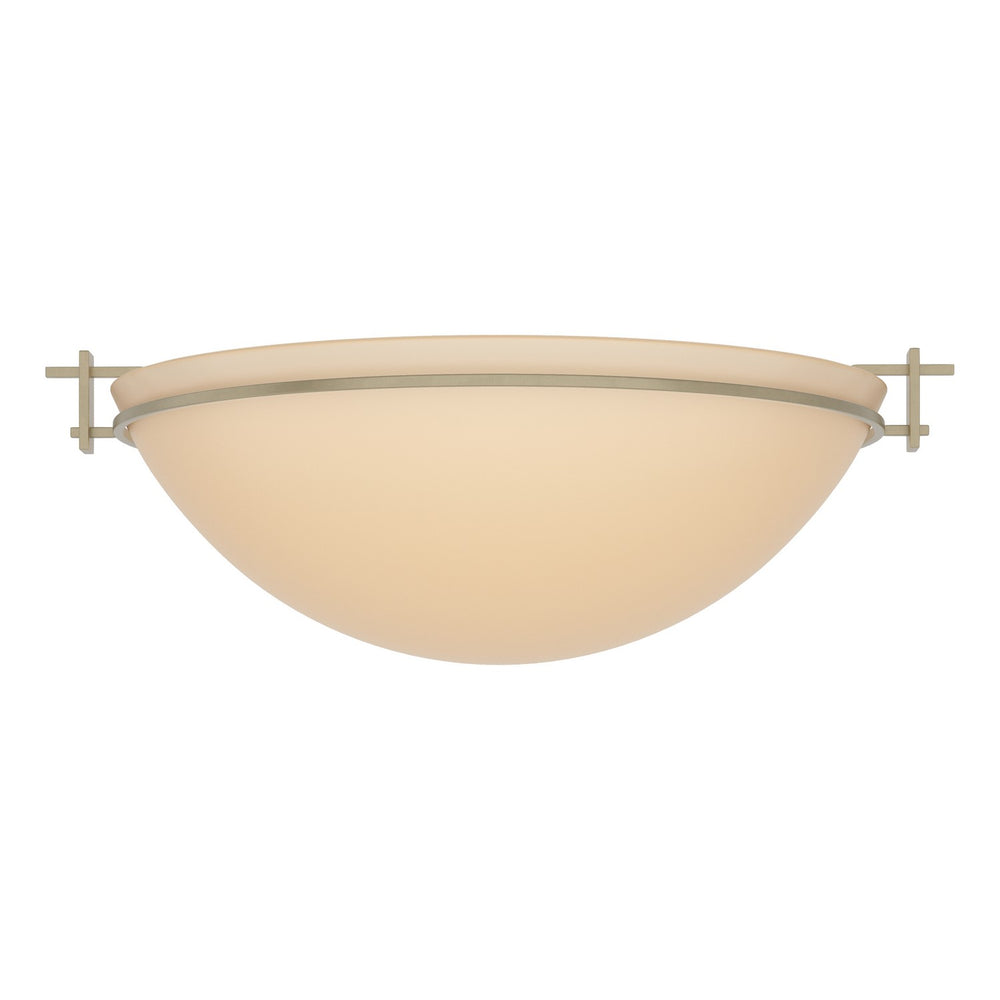 Hubbardton Forge - Three Light Semi-Flush Mount - Moonband - Soft Gold- Union Lighting Luminaires Decor