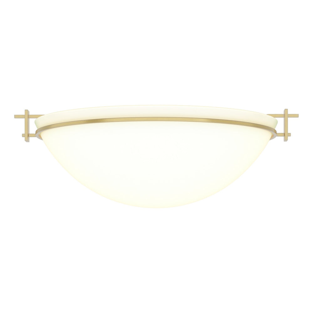 Hubbardton Forge - Three Light Semi Flush Mount - Moonband - Modern Brass- Union Lighting Luminaires Decor