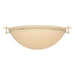 Hubbardton Forge - Three Light Semi Flush Mount - Moonband - Modern Brass- Union Lighting Luminaires Decor