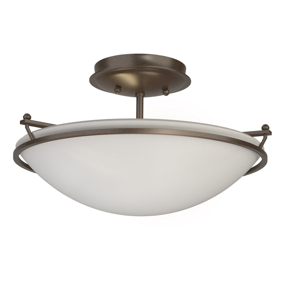Hubbardton Forge - Two Light Semi-Flush Mount - Simple Lines - Bronze- Union Lighting Luminaires Decor