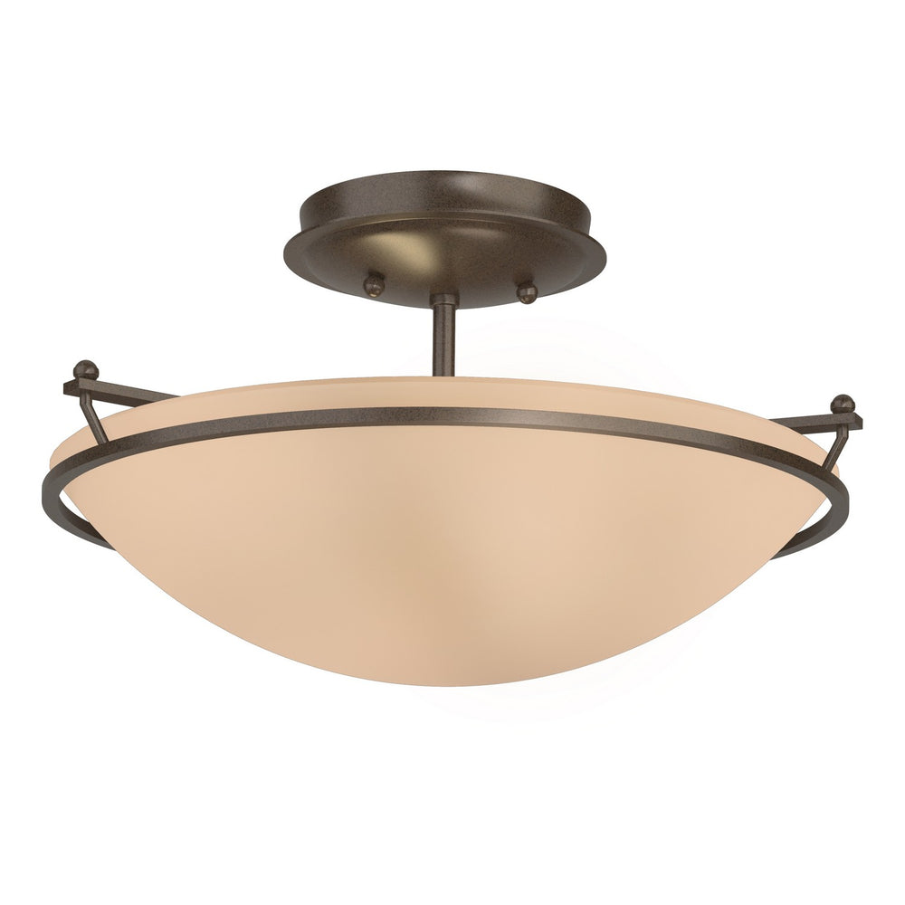 Hubbardton Forge - Two Light Semi-Flush Mount - Simple Lines - Bronze- Union Lighting Luminaires Decor