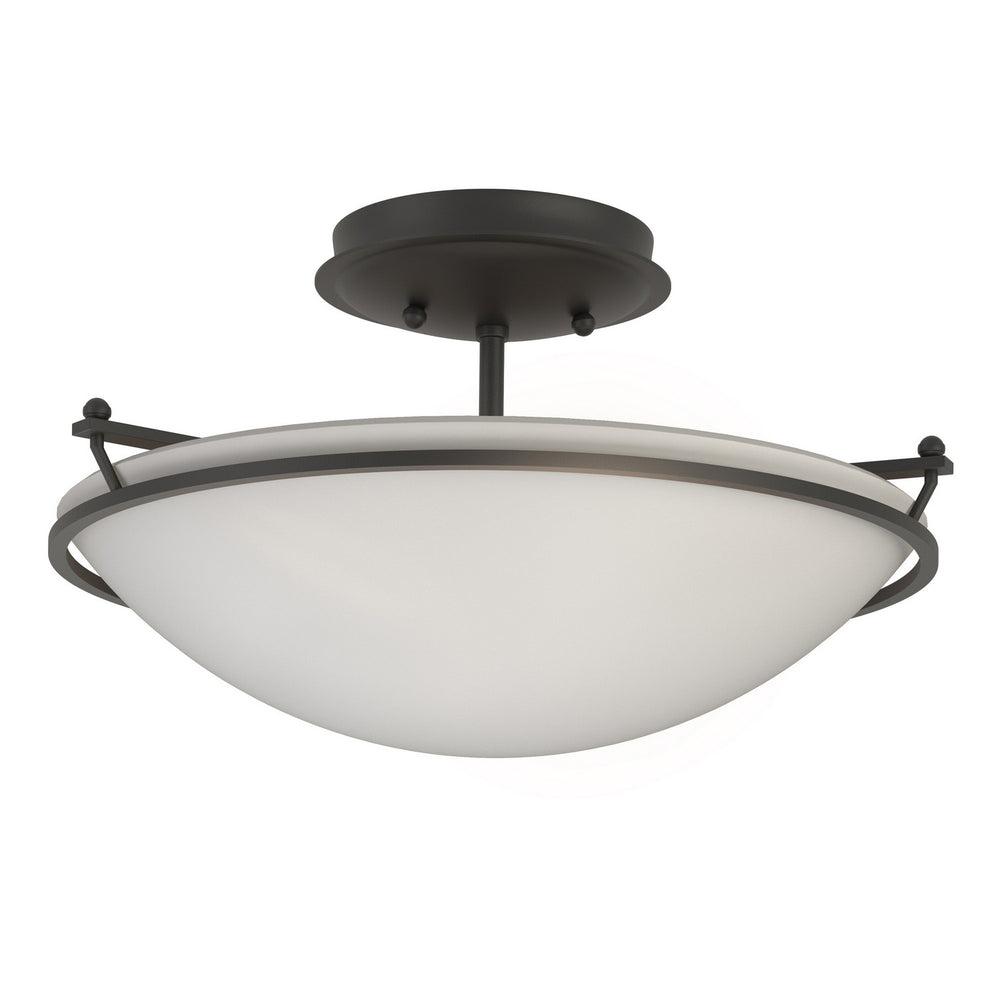 Hubbardton Forge - Two Light Semi-Flush Mount - Simple Lines - Black- Union Lighting Luminaires Decor