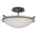 Hubbardton Forge - Two Light Semi-Flush Mount - Simple Lines - Oil Rubbed Bronze- Union Lighting Luminaires Decor