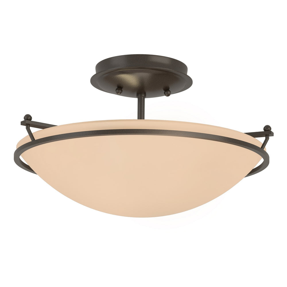 Hubbardton Forge - Two Light Semi-Flush Mount - Simple Lines - Oil Rubbed Bronze- Union Lighting Luminaires Decor
