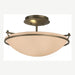 Hubbardton Forge - Two Light Semi-Flush Mount - Simple Lines - Soft Gold- Union Lighting Luminaires Decor