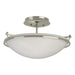 Hubbardton Forge - Two Light Semi-Flush Mount - Simple Lines - Sterling- Union Lighting Luminaires Decor