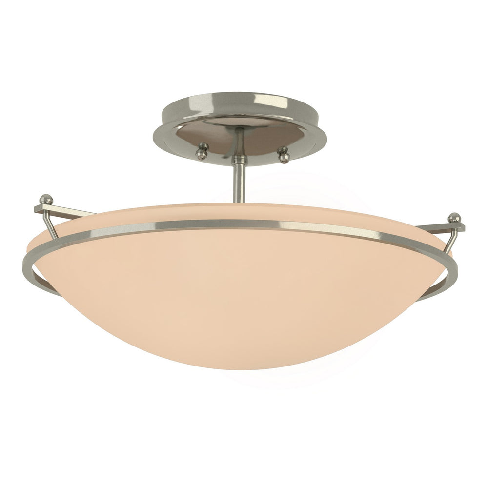 Hubbardton Forge - Two Light Semi-Flush Mount - Simple Lines - Sterling- Union Lighting Luminaires Decor