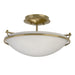 Hubbardton Forge - Two Light Semi-Flush Mount - Simple Lines - Modern Brass- Union Lighting Luminaires Decor