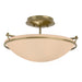 Hubbardton Forge - Two Light Semi-Flush Mount - Simple Lines - Modern Brass- Union Lighting Luminaires Decor