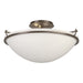 Hubbardton Forge - Three Light Semi-Flush Mount - Simple Lines - Bronze- Union Lighting Luminaires Decor