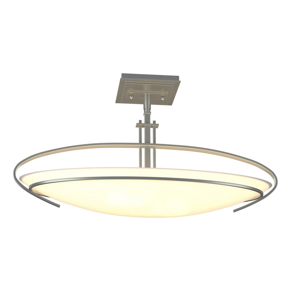 Hubbardton Forge - Two Light Semi-Flush Mount - Mackintosh - Vintage Platinum- Union Lighting Luminaires Decor