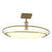Hubbardton Forge - Two Light Semi-Flush Mount - Mackintosh - Modern Brass- Union Lighting Luminaires Decor