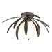Hubbardton Forge - One Light Semi-Flush Mount - Dahlia - Bronze- Union Lighting Luminaires Decor