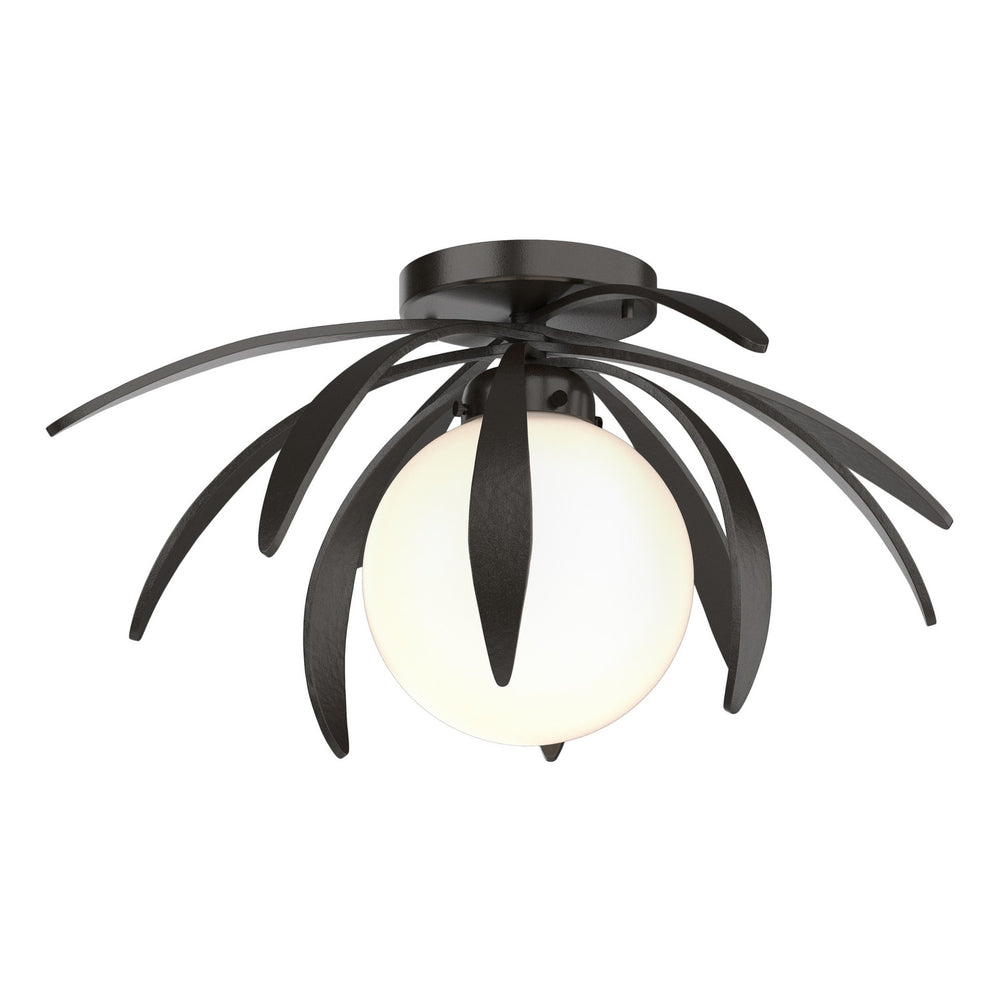 Hubbardton Forge - One Light Flush Mount - Dahlia - Oil Rubbed Bronze- Union Lighting Luminaires Decor