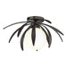 Hubbardton Forge - One Light Flush Mount - Dahlia - Oil Rubbed Bronze- Union Lighting Luminaires Decor