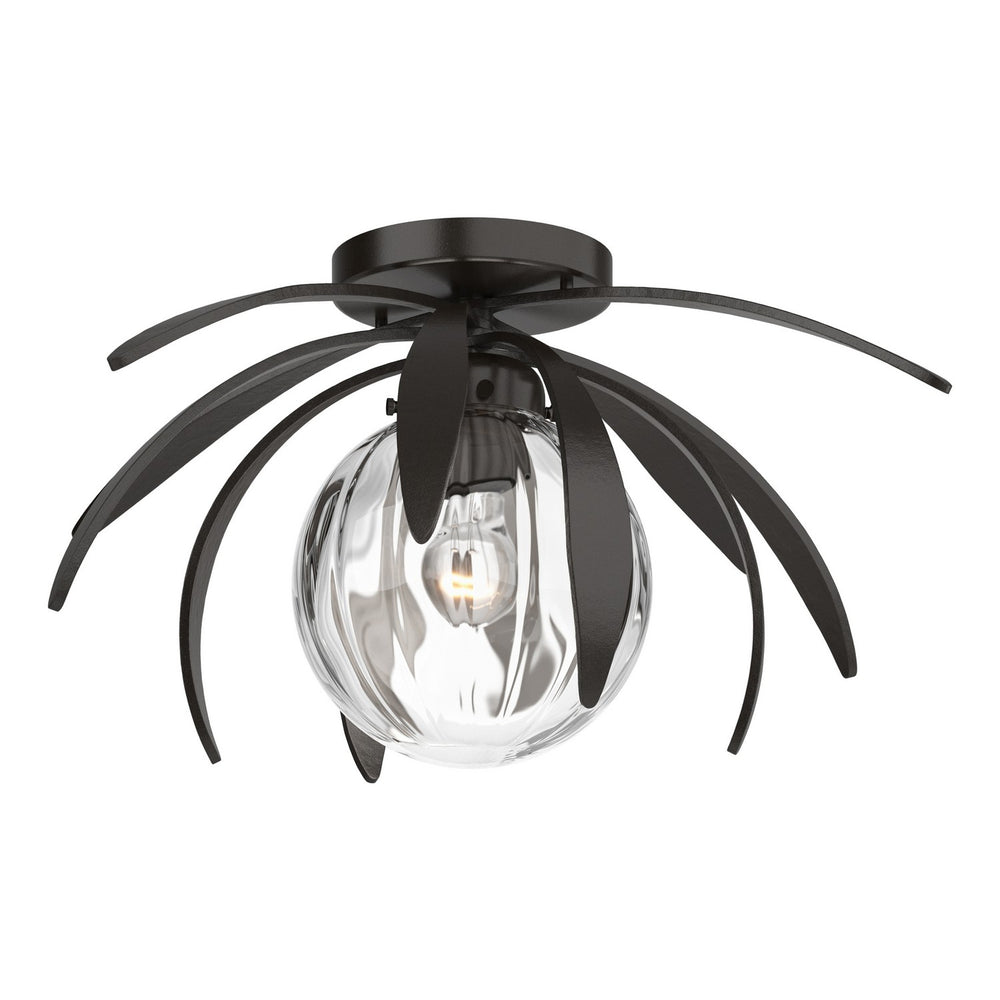 Hubbardton Forge - One Light Flush Mount - Dahlia - Oil Rubbed Bronze- Union Lighting Luminaires Decor