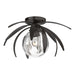 Hubbardton Forge - One Light Flush Mount - Dahlia - Oil Rubbed Bronze- Union Lighting Luminaires Decor