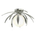 Hubbardton Forge - One Light Semi-Flush Mount - Dahlia - Sterling- Union Lighting Luminaires Decor