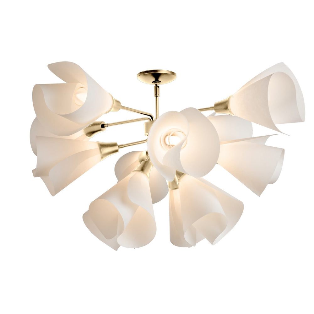 Hubbardton Forge - LED Semi-Flush Mount - Mobius - Modern Brass- Union Lighting Luminaires Decor