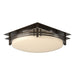 Hubbardton Forge - Two Light Semi-Flush Mount - Banded - Bronze- Union Lighting Luminaires Decor