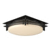 Hubbardton Forge - Two Light Semi-Flush Mount - Banded - Natural Iron- Union Lighting Luminaires Decor