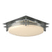 Hubbardton Forge - Two Light Semi-Flush Mount - Banded - Vintage Platinum- Union Lighting Luminaires Decor