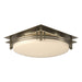 Hubbardton Forge - Two Light Semi-Flush Mount - Banded - Soft Gold- Union Lighting Luminaires Decor