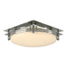 Hubbardton Forge - Two Light Semi-Flush Mount - Banded - Sterling- Union Lighting Luminaires Decor
