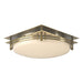 Hubbardton Forge - Two Light Semi-Flush Mount - Banded - Modern Brass- Union Lighting Luminaires Decor