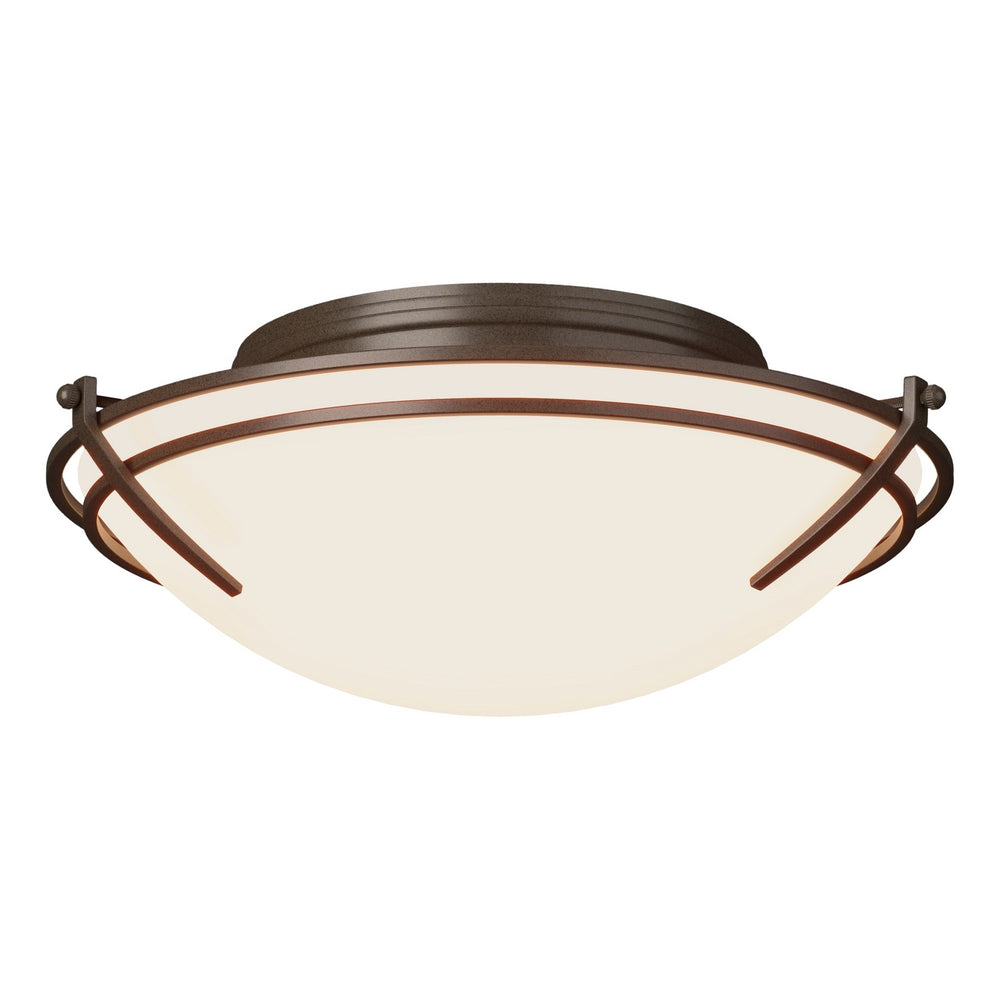 Hubbardton Forge - Two Light Flush Mount - Tryne - Bronze- Union Lighting Luminaires Decor