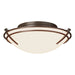Hubbardton Forge - Two Light Flush Mount - Tryne - Bronze- Union Lighting Luminaires Decor