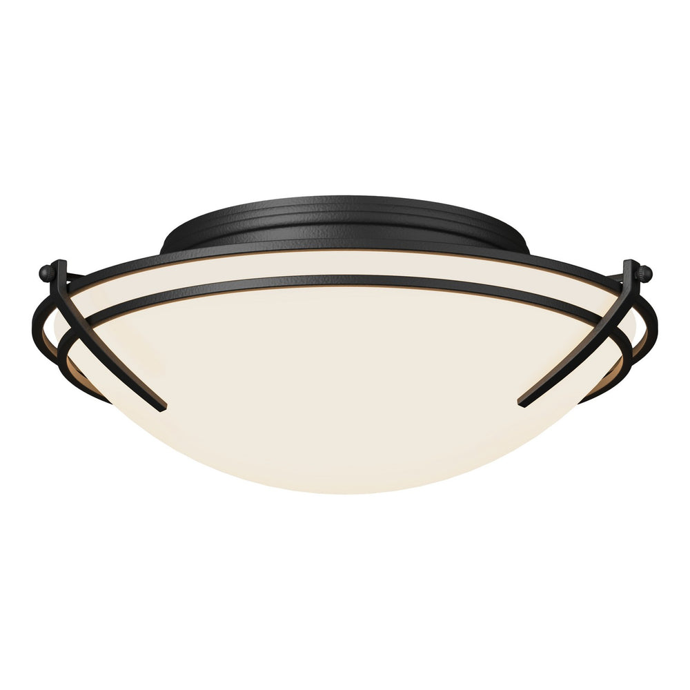 Hubbardton Forge - Two Light Flush Mount - Tryne - Black- Union Lighting Luminaires Decor