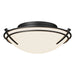 Hubbardton Forge - Two Light Flush Mount - Tryne - Black- Union Lighting Luminaires Decor