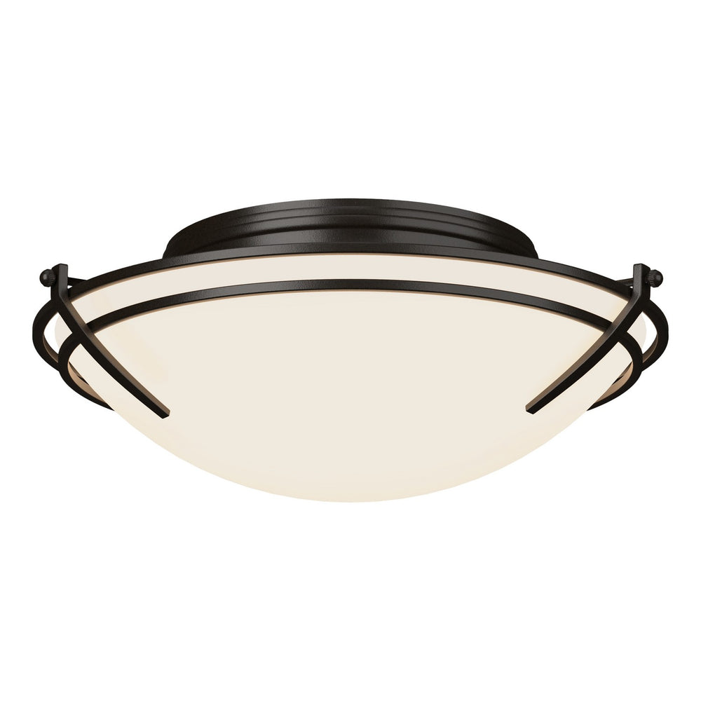 Hubbardton Forge - Two Light Flush Mount - Tryne - Oil Rubbed Bronze- Union Lighting Luminaires Decor