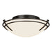 Hubbardton Forge - Two Light Flush Mount - Tryne - Oil Rubbed Bronze- Union Lighting Luminaires Decor