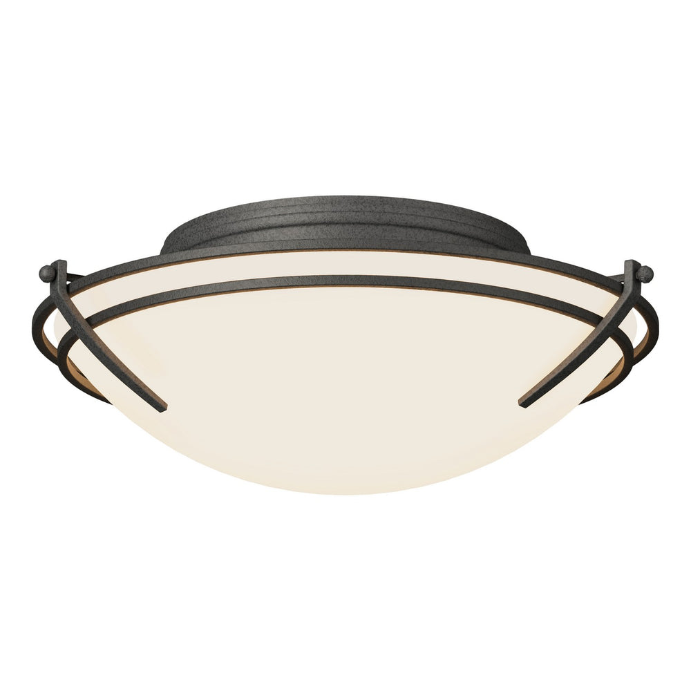 Hubbardton Forge - Two Light Flush Mount - Tryne - Natural Iron- Union Lighting Luminaires Decor