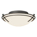 Hubbardton Forge - Two Light Flush Mount - Tryne - Natural Iron- Union Lighting Luminaires Decor