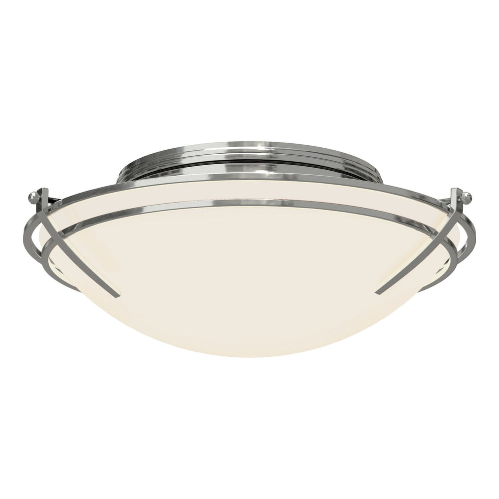 Hubbardton Forge - Two Light Flush Mount - Tryne - Sterling- Union Lighting Luminaires Decor