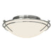Hubbardton Forge - Two Light Flush Mount - Tryne - Sterling- Union Lighting Luminaires Decor