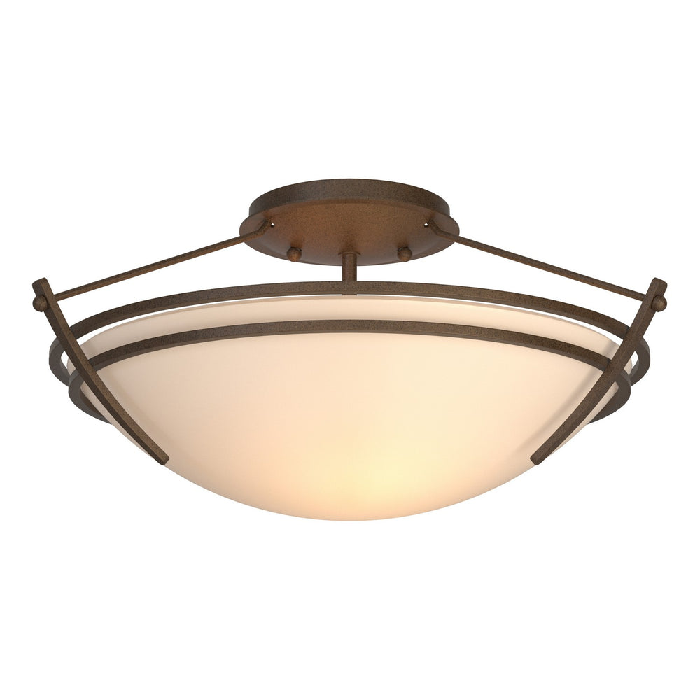 Hubbardton Forge - Two Light Semi-Flush Mount - Tryne - Bronze- Union Lighting Luminaires Decor