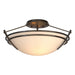 Hubbardton Forge - Two Light Semi-Flush Mount - Tryne - Oil Rubbed Bronze- Union Lighting Luminaires Decor