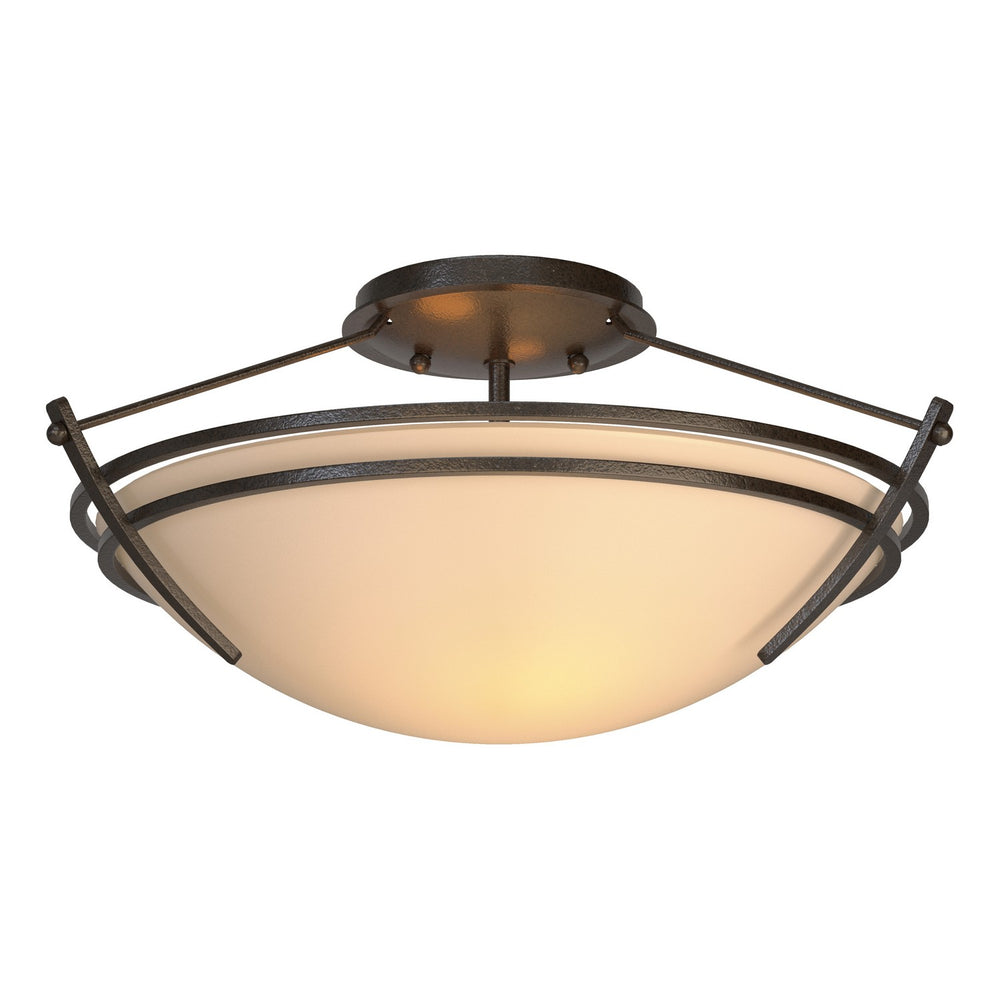 Hubbardton Forge - Two Light Semi-Flush Mount - Tryne - Oil Rubbed Bronze- Union Lighting Luminaires Decor